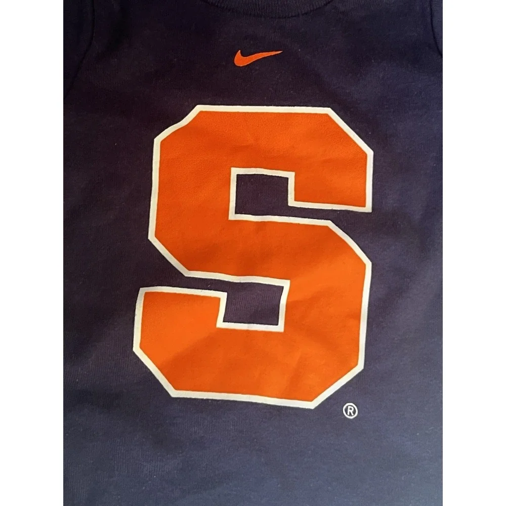 NWT NCAA Syracuse Orange‎ Bodysuit Baby Size 3/6 Months Blue